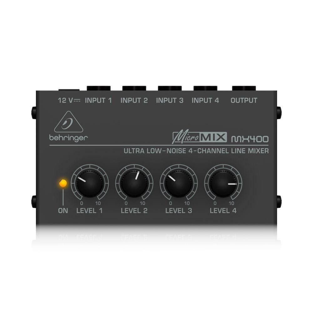 Mesa De Som/Micro Mixer 4 Canais Mx 400 - Behringer