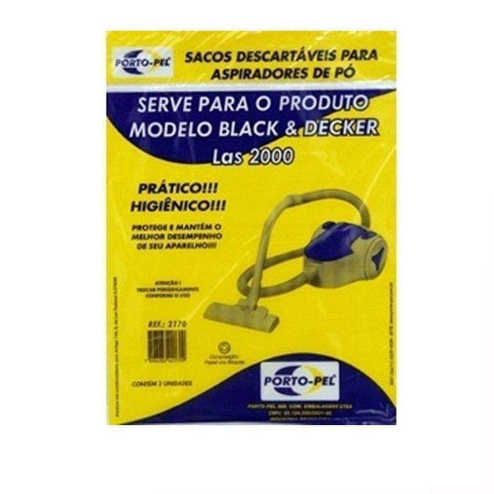 Saco Para Aspiradores De Pó Black&Decker Las 2000.