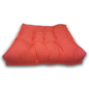 Almofada Futon Cadeiras Bancos Áreas 60X60 Cm Laranja