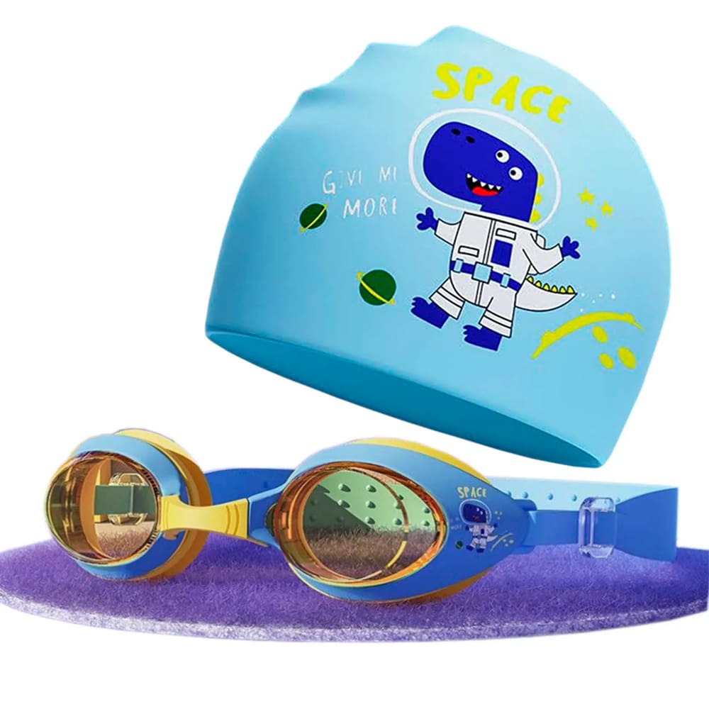 Kit Com Touca + Óculos De Natação