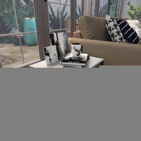 Mesa Lateral Cinza Aparador De Sofa Sala Mesa Lateral Cama