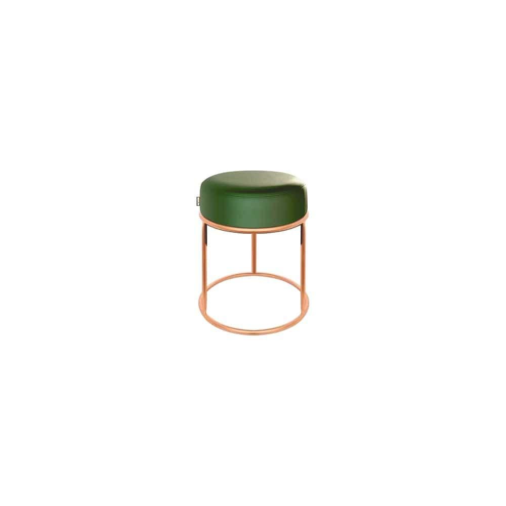 Puff Recepção Londres Alto Padrão Verde Casco 50cm