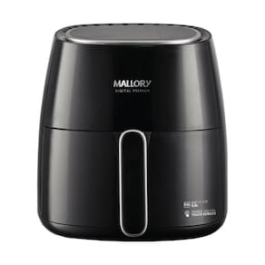 Fritadeira Elétrica Mallory 5,5 Litros Digital Premium Preto e Prata - 127V