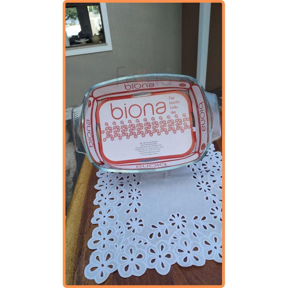 Assadeira Funda de Vidro Borosilicato Retangular com Alça 2,9L