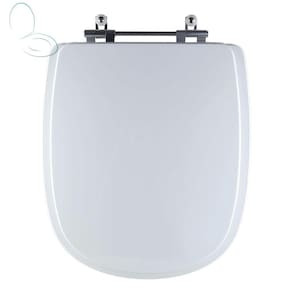 Tampa Vaso Sanitário Madeira Laqueada Sabatini Branco para bacia Icasa