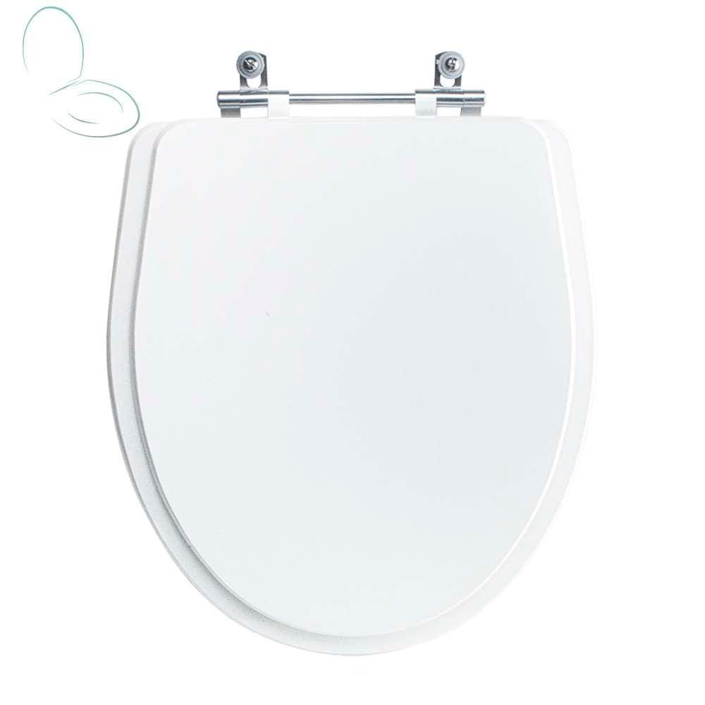 Tampa Vaso Sanitário Poliester Acrilico Laura Branco para bacia Roca