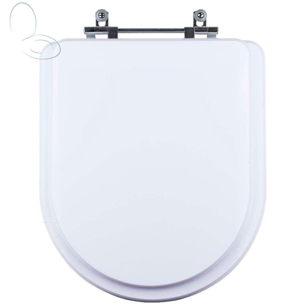 Tampa Vaso Sanitário Poliester Acrilico Level Branco para bacia Deca