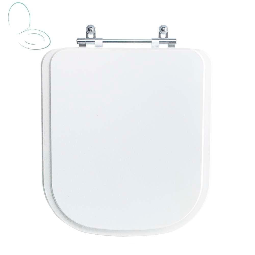 Tampa Vaso Sanitário Poliester Acrilico Piano Branco para bacia Deca