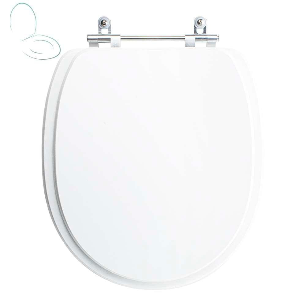 Tampa Vaso Sanitário Poliester Acrilico Village Branco para bacia Deca