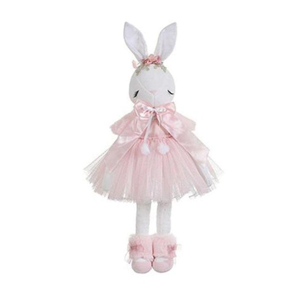 Coelha Alice Rosa em Tule e Pelúcia - Decoração Segura