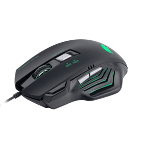 Mouse Gamer Viper Pro Python Óptico 3600 DPIs 05 Botões 4 Velocidades Botão para Disparos Duplos USB Preto