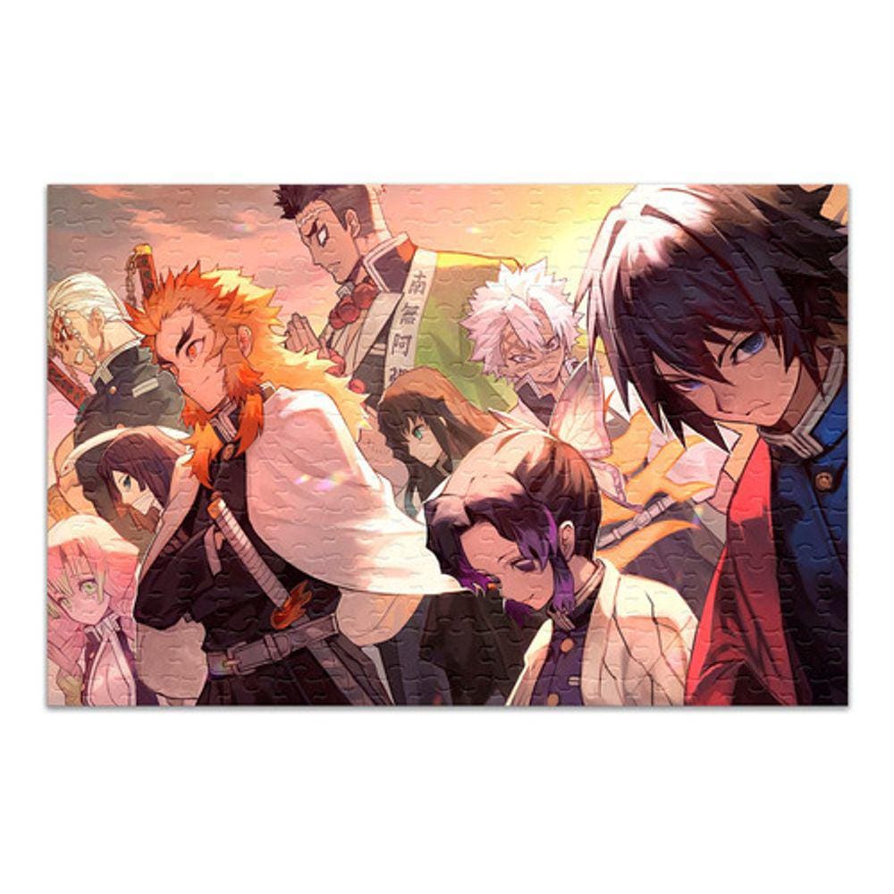 Quebra Cabeça Demon Slayer Personalizado 120 Peças 002