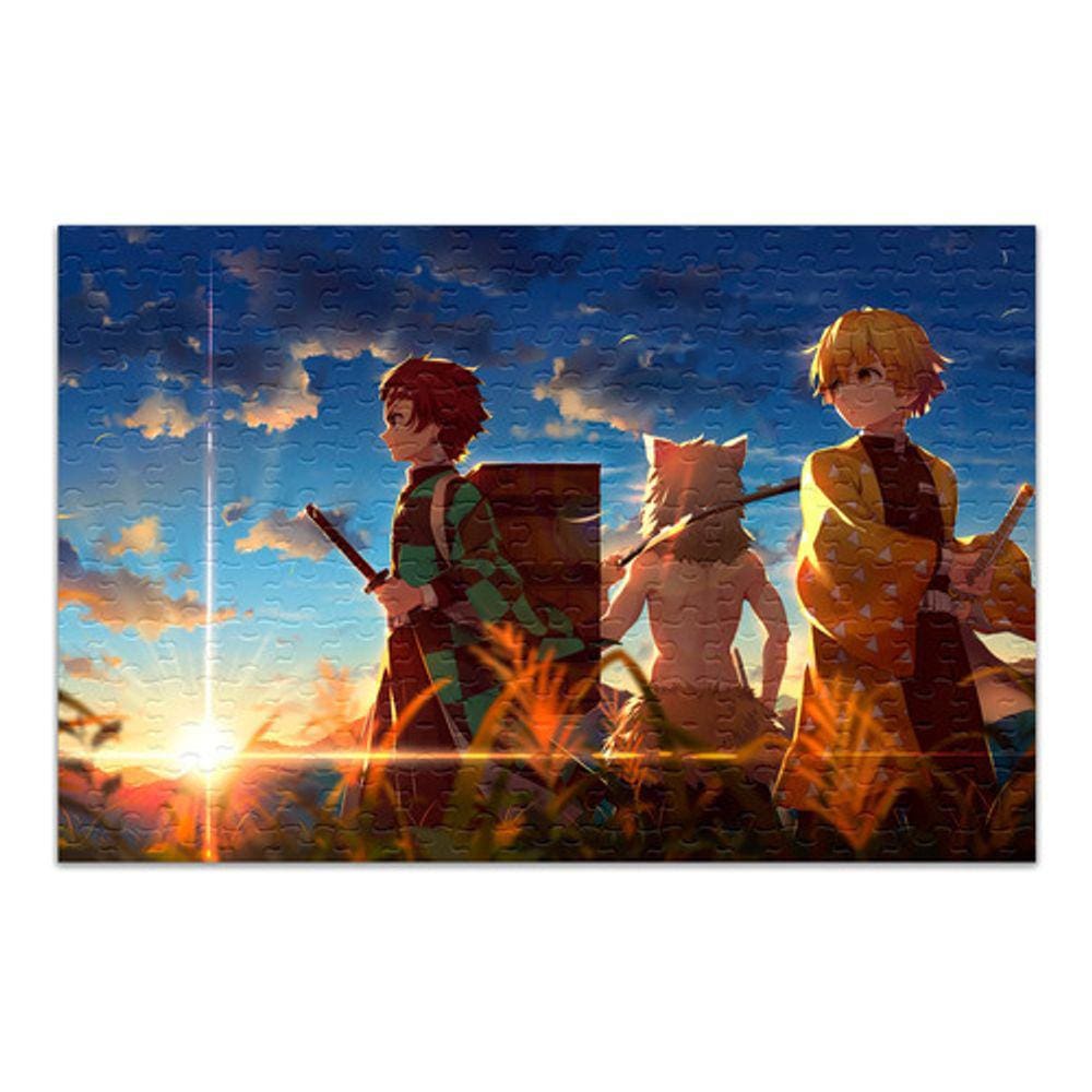 Quebra Cabeça Demon Slayer Personalizado 120 Peças 001