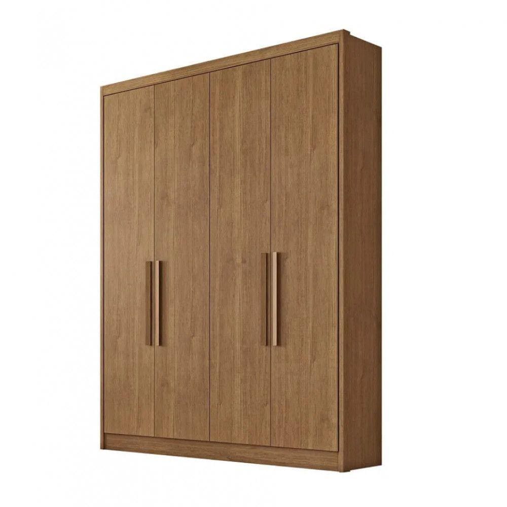 Guarda Roupa Solteiro Moderni 100 MDF 4 Portas 3 Gavetas Novo Horizonte