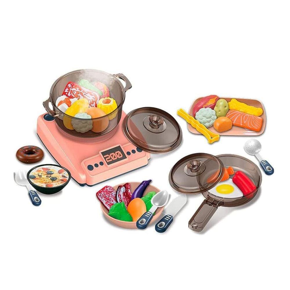 Jogo De Cozinha Divertida Com Fogão Que Sai Fumaça - Toyng