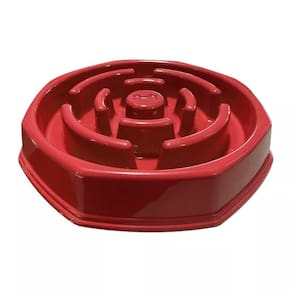 Comedouro Lento Caes Pet Cachorro Pote Ração Educativo 28cm