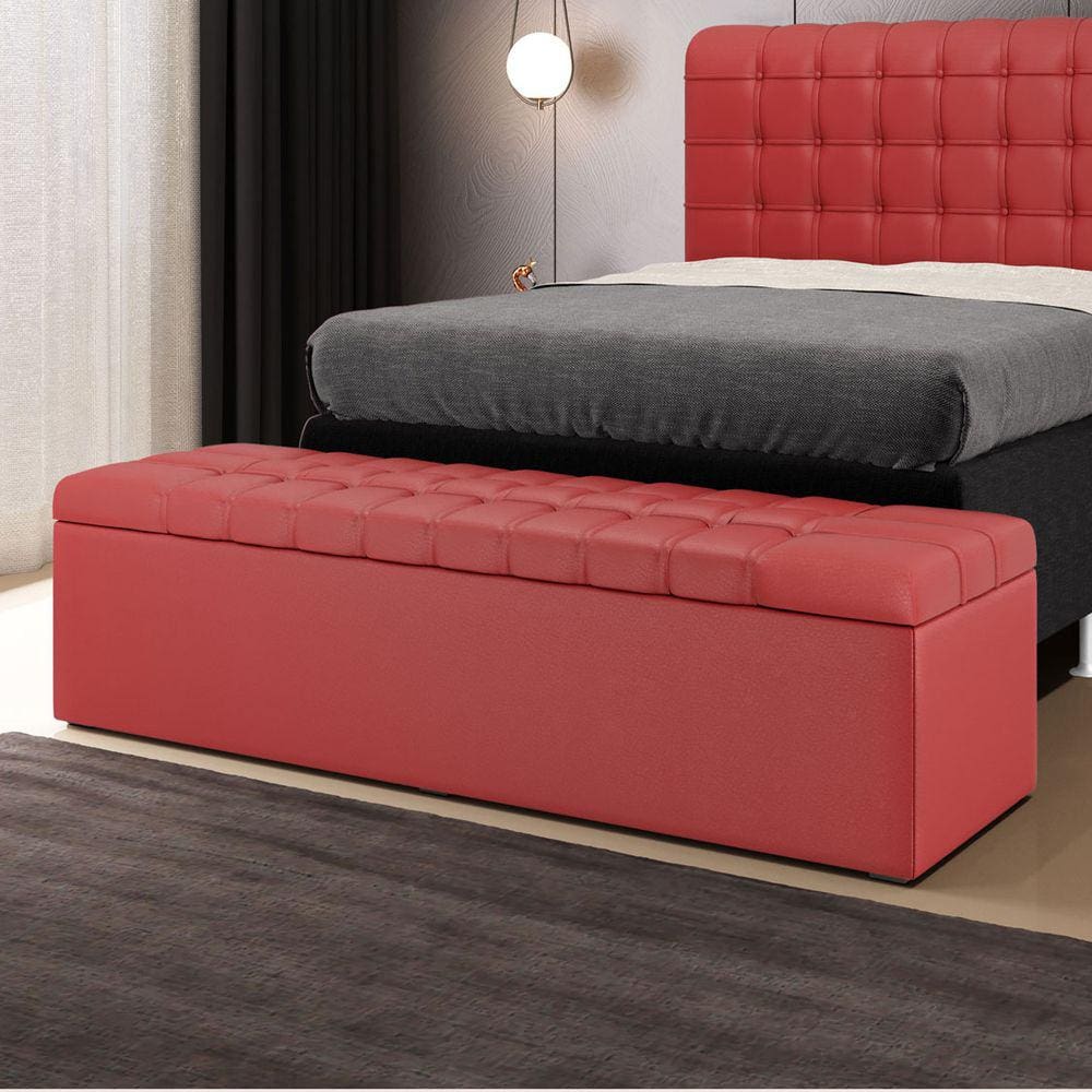 Calçadeira Alpha 160 / A-020 Couro Artificial Vermelho