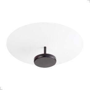 Plafon Painel Sobrepor Redondo 40Cm Slice Led 3000K Preto