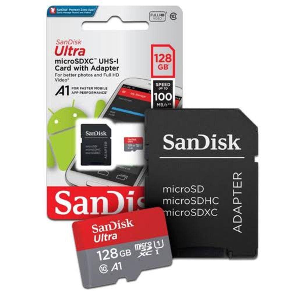 Cartão De Memória Sandisk 128Gb Ultra 100 Mb/S