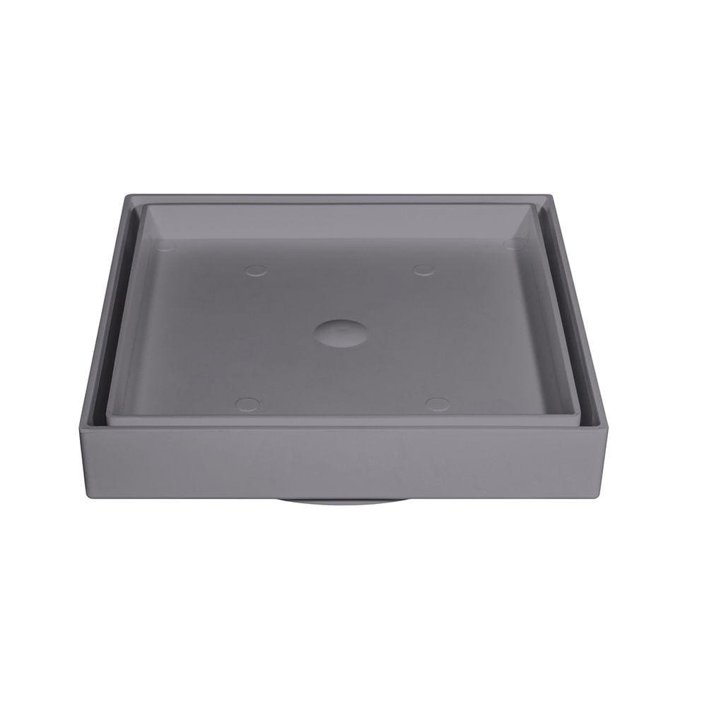 Ralo Oculto Invisível Quadrado 15x15cm Cinza Estrela