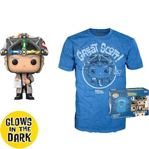 Box Funko Pop Back To The Future Doc With Helmet + Camiseta