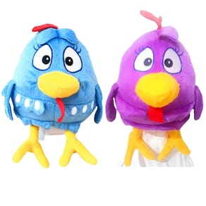 Pelúcia Galinha Pintadinha 28cm 2 Cores - 02 Personagens