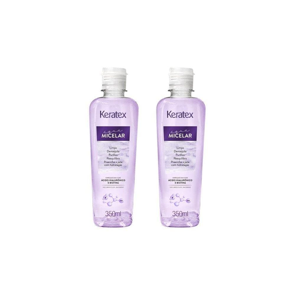 Agua Micelar Fixed Com Acido Hialuronico 350Ml-Kit C/2Un