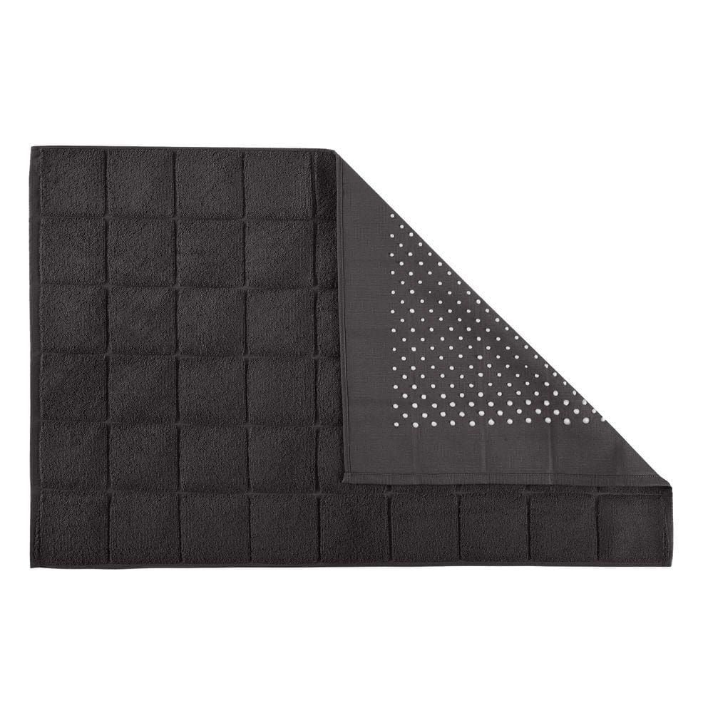 Toalha de Piso Antiderrapante Teka Prima Delicatta Preto 50x75cm
