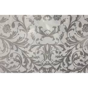 Papel de Seda 40x30 cm Personalizado Floral Cinza 100 folhas