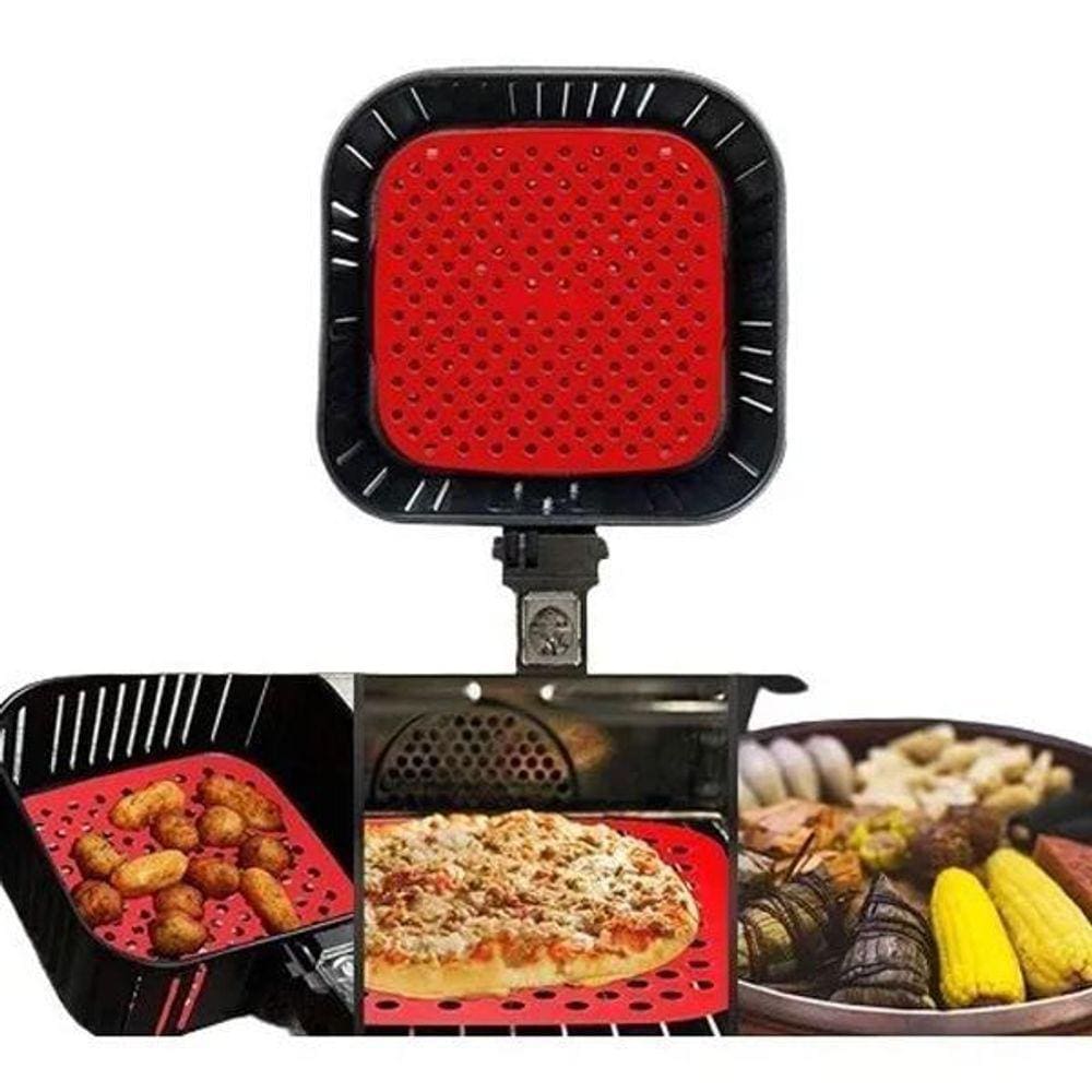 Protetor Silicone Airfryer 21C Universal Quadrado Fritadeira