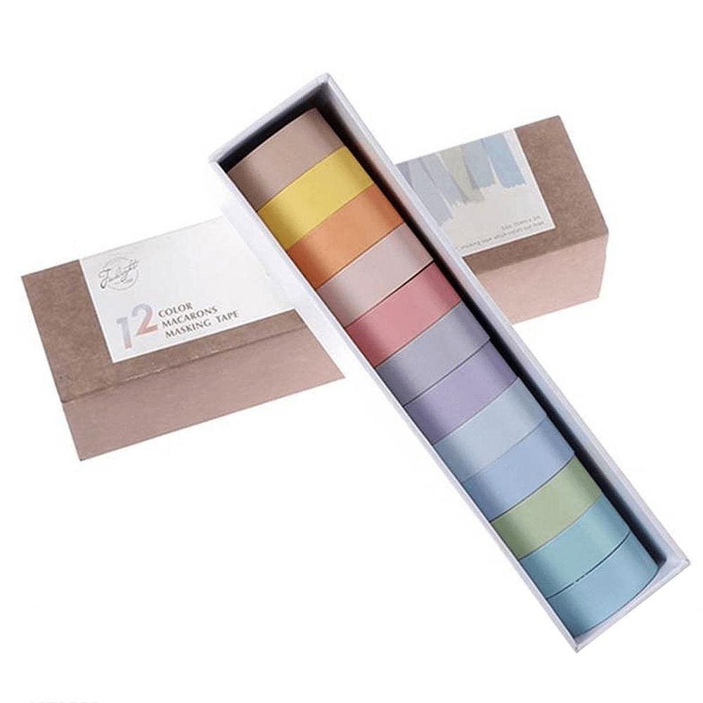Washi Tape Tom Pastel Kit Com 12 Unidades