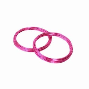 Arame Alumínio Pink 0,8Mm Para Decoração C/10 Metros