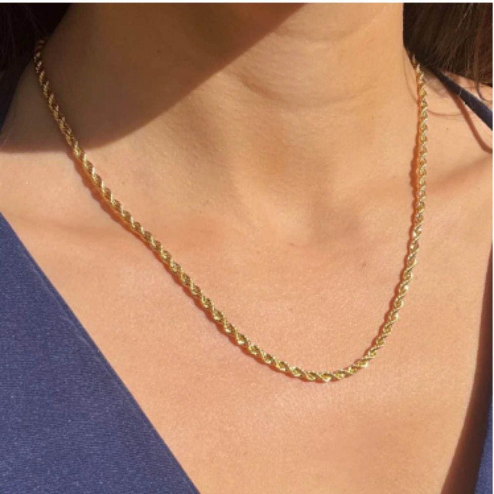 Colar Choker Cordão Baiano - Banhado em Ouro 18k