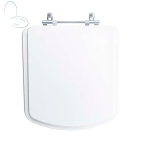 Assento Sanitário Tampa De Vaso Branco Mdf Laqueado Lirio Para Bacia Fiori