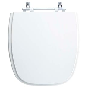 Tampa Vaso Sanitário Madeira Laqueada City Branco Para Bacia Celite