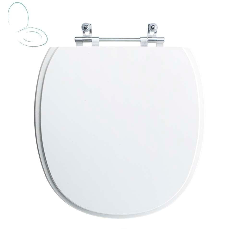 Assento Sanitário Tampa De Vaso Branco Resina Poliester Massima Para Bacia Incepa