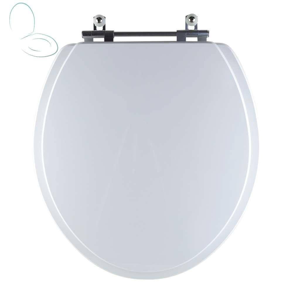 Assento Sanitário Tampa De Vaso Branco Mdf Laqueado Parati Para Bacia Logasa