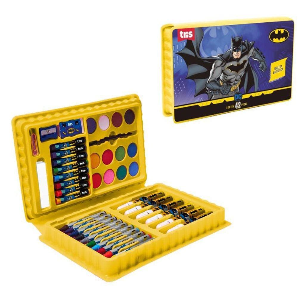 Maleta Infantil Pintura Artística Batman 42 Peças Pintar