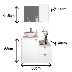 Banheiro Completo Nuestra Branco Com Cobre
