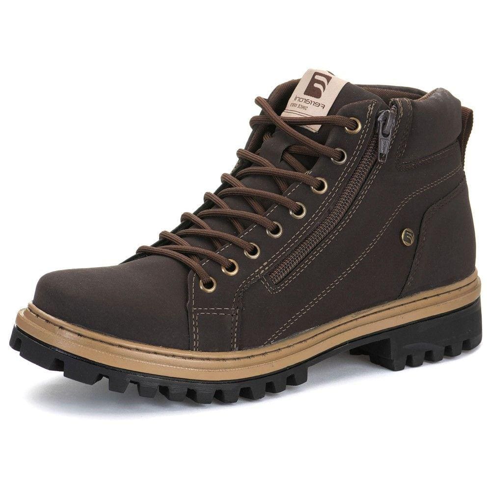 Bota Coturno Motociclista Masculina Militar Resistente Acampamento Solado Borracha Bico Reforçado