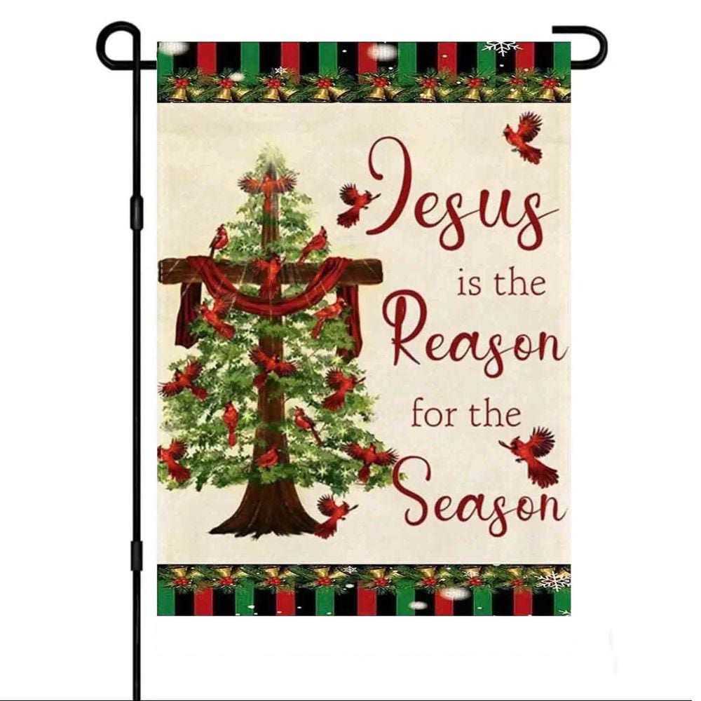Bandeira de jardim de Natal ZQEATRY 30x45cm Serapilheira de dupla face