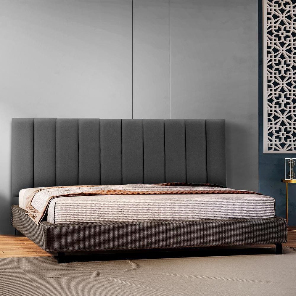 Cabeceira Estofada Cama Queen Marrom Mude