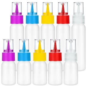 Garrafas Squeeze Writer em plástico de 30 ml/60 ml, 10 unidades