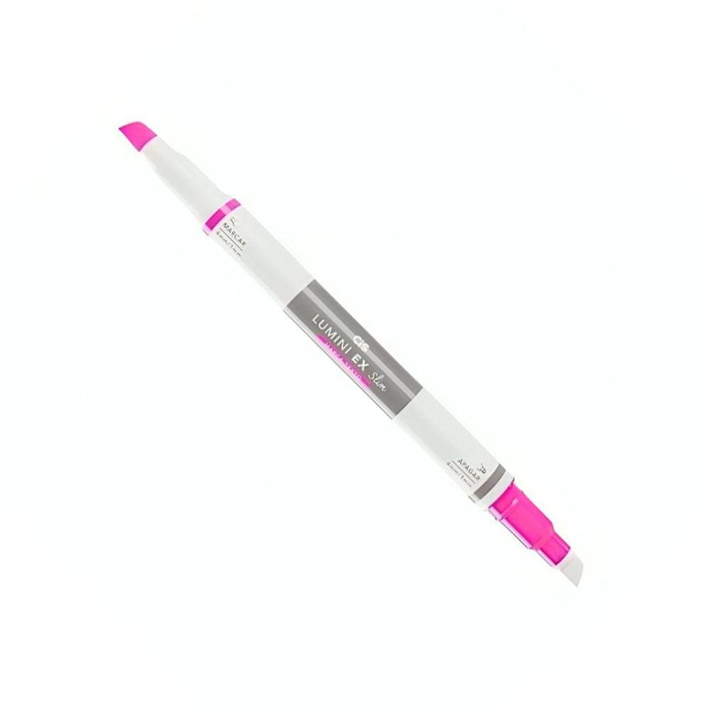 Caneta Marca-Texto Apagável Cis Lumini EX Slim Magenta
