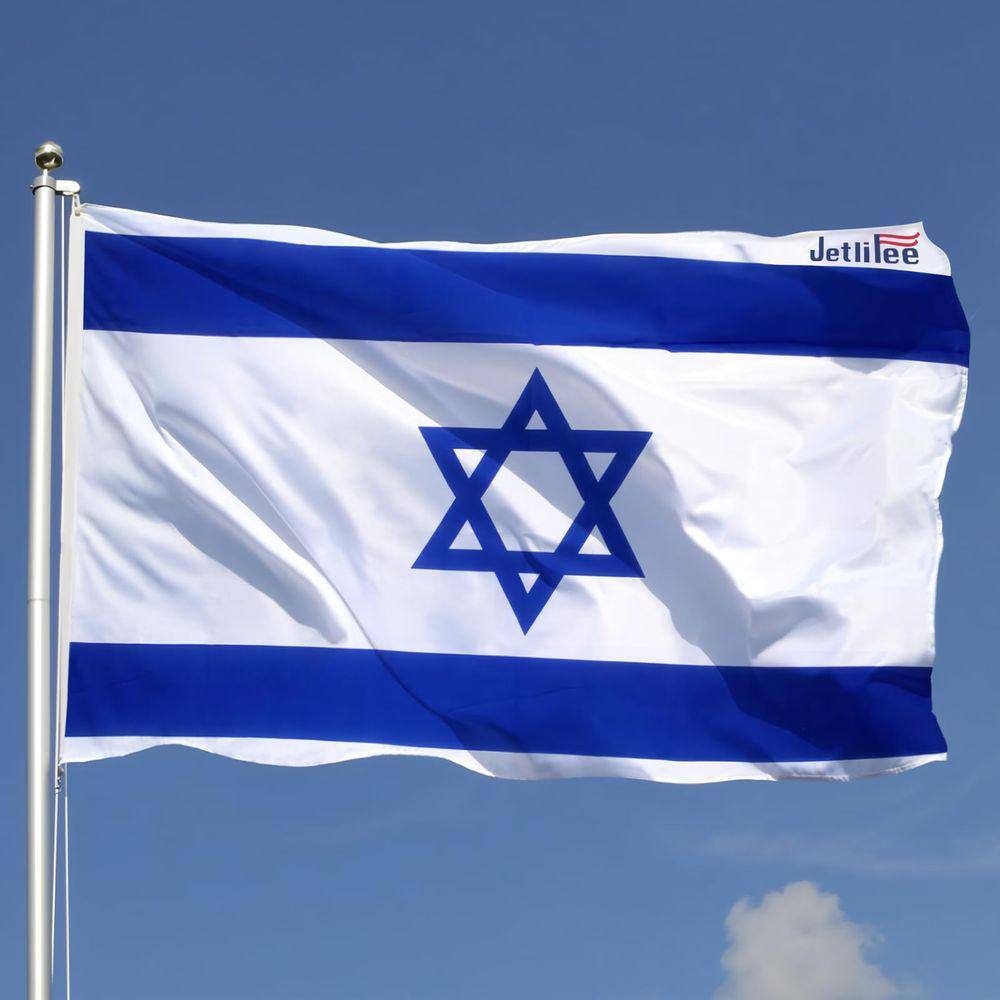 Bandeira de Israel Jetlifee 100D Fly Breeze 90x150cm Poliéster