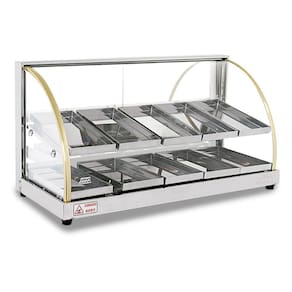 Estufa Vitrine para Salgados Dupla com 10 Bandejas Linha W - Titã