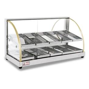 Estufa Vitrine para Salgados Dupla com 10 Bandejas Linha W - Titã