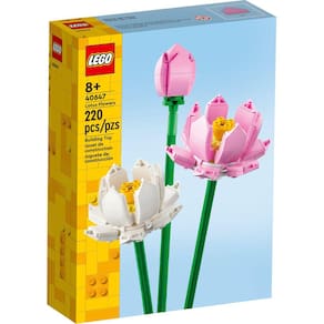 Kit de construção LEGO Lotus Flowers 40647 para crianças de 8 anos ou mais