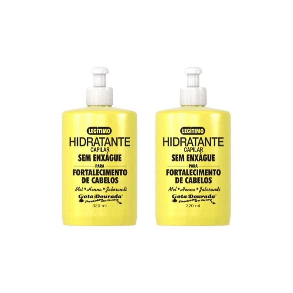 Creme Para Pentear Gota Dourada 320Ml Fort-Kit C/2Un