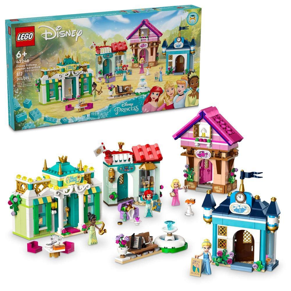 Conjunto de brinquedos de construção LEGO Disney Princess Market Adventure 43246